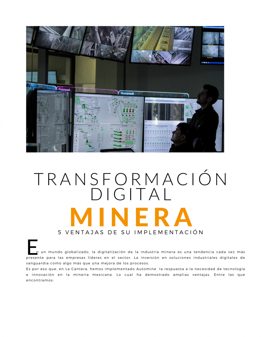 Ventajas de la transformación digital en la minería - La Cantera